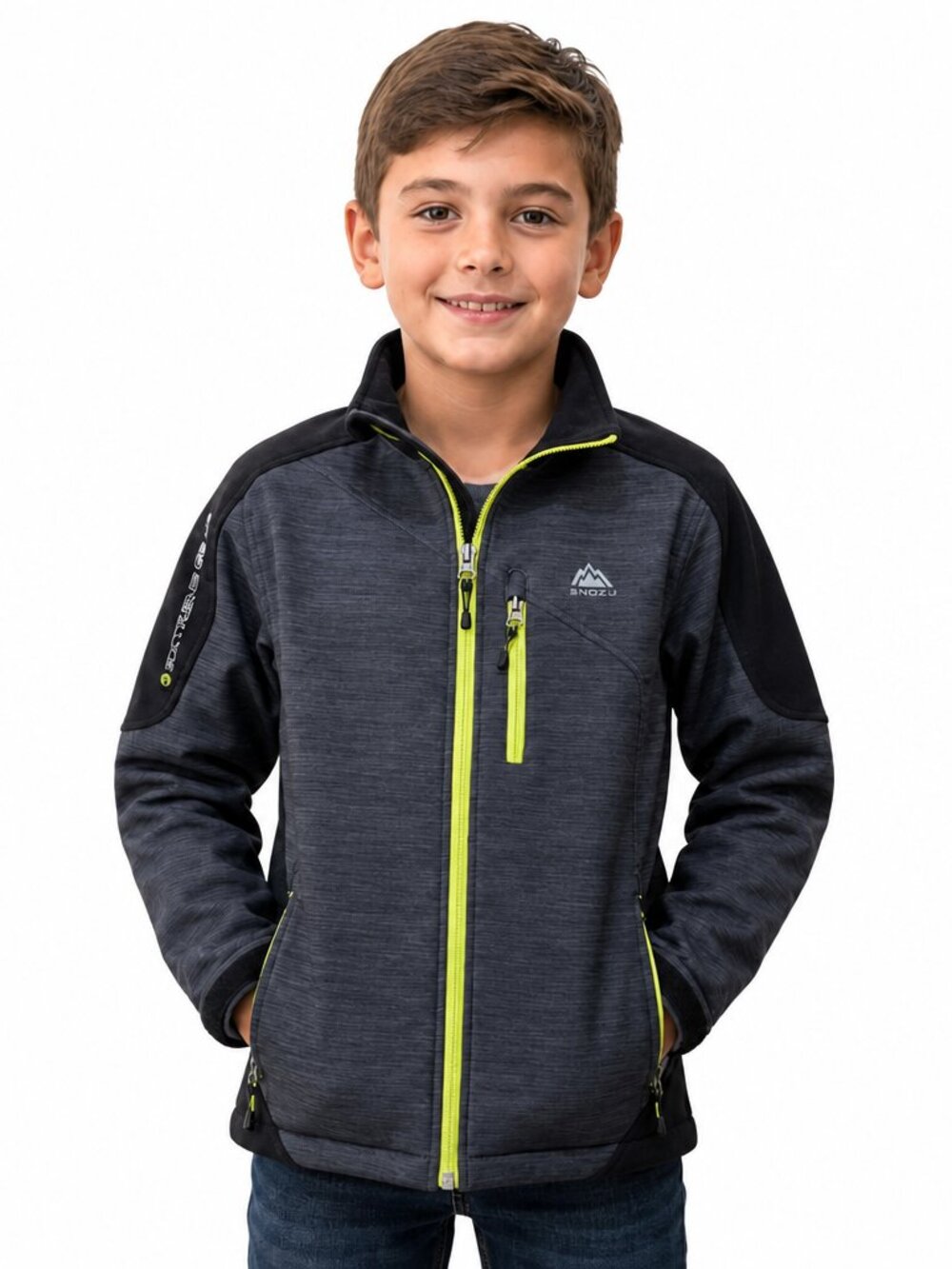 Snozu Hoodless Full Zip Long Sleeve Jacket